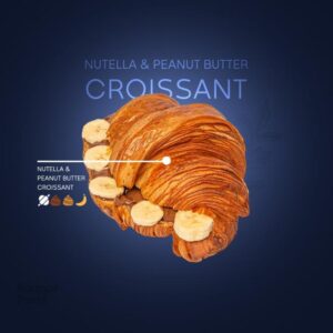 کروسان نوتلا و کره بادام زمینی