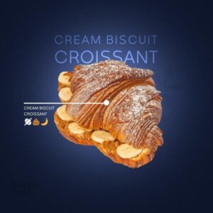 کروسان کرم بیسکویت